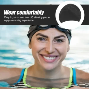 Premium Silicone Waterproof Swimming Cap for Men, Women & Kids | Anti-Slip, Stretchable, Tear-Resistant Swim Hat for Professional & Recreational Use - Image 4
