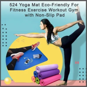 Eco-Friendly Yoga Mat for Fitness & Workout – Non-Slip, High-Density NBR Rubber, 180x60 cm (Color May Vary) - Image 6