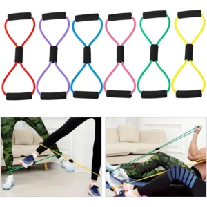 Sport Resistance Loop Band – Rubber Exercise & Yoga Band for Home Gym Strength Training (Mixed Color) - Image 3